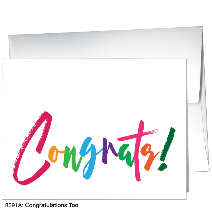 Congratulations Too, Greeting Card (8291A)