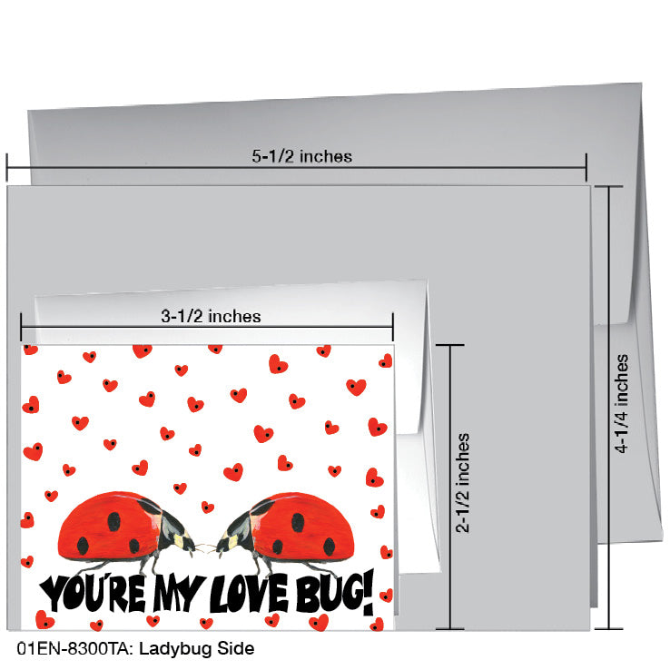 Ladybug Side, Greeting Card (8300TA)