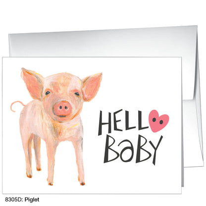 Piglet, Greeting Card (8305D)