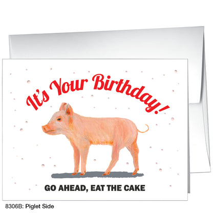 Piglet Side, Greeting Card (8306B)