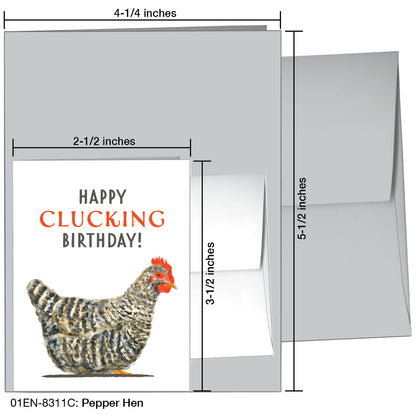 Pepper Hen, Greeting Card (8311C)