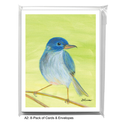 Slaty Flowerpiercer, Greeting Card (8315C)