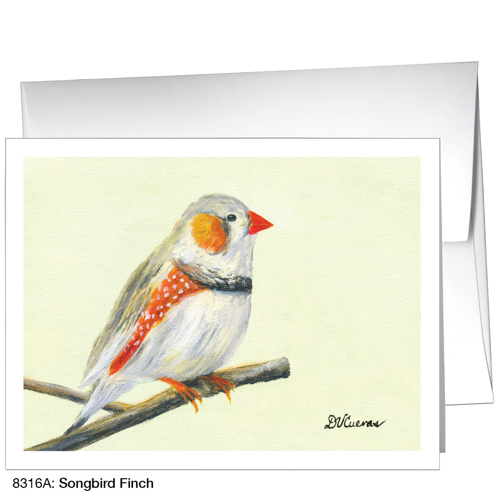 Songbird Finch, Greeting Card (8316A)