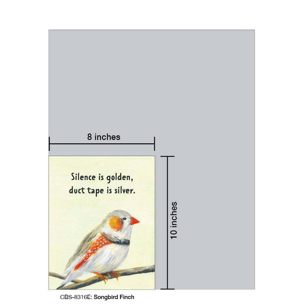 Songbird Finch, Card Board (8316E)