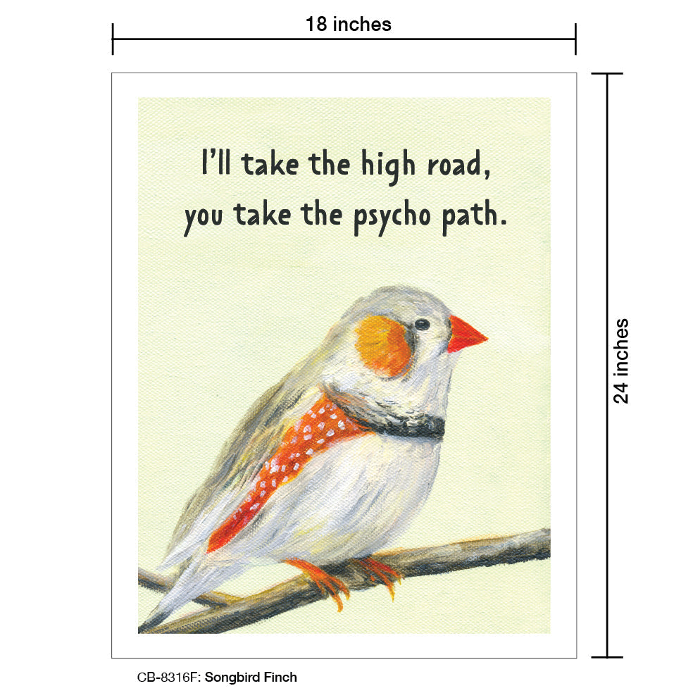 Songbird Finch, Card Board (8316F)