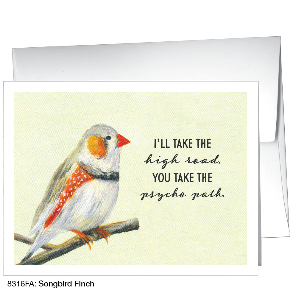 Songbird Finch, Greeting Card (8316FA)