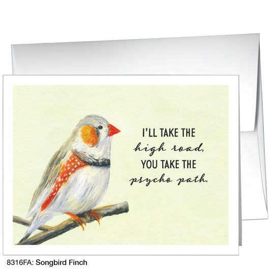 Songbird Finch, Greeting Card (8316FA)