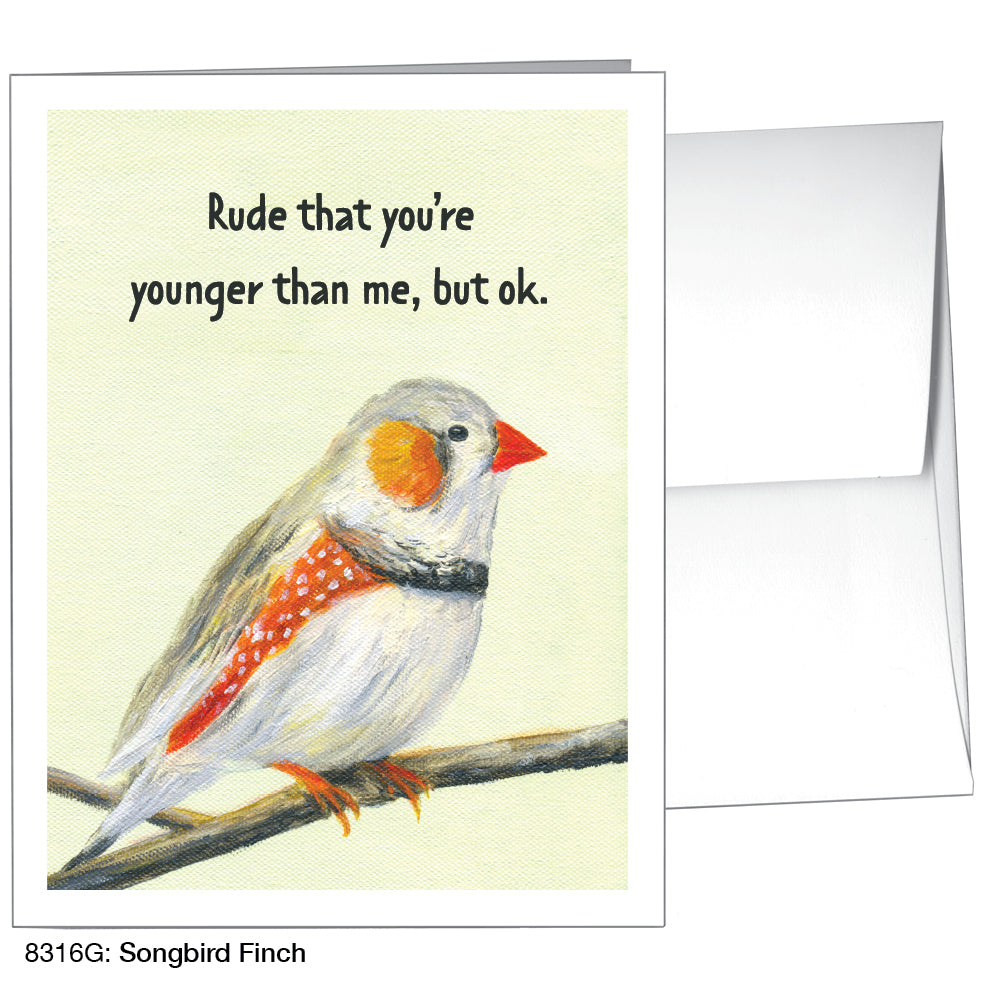 Songbird Finch, Greeting Card (8316G)