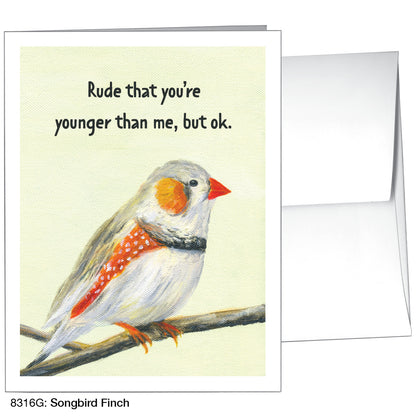 Songbird Finch, Greeting Card (8316G)