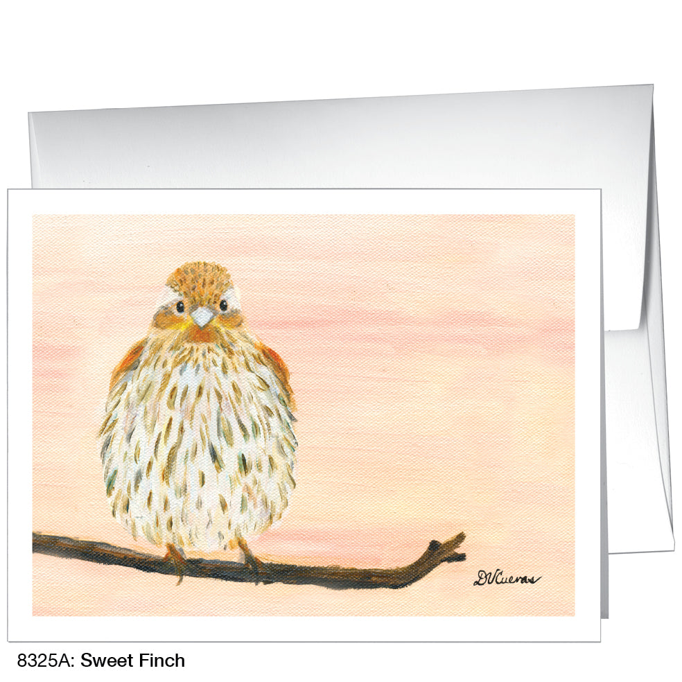 Sweet Finch, Greeting Card (8325A)