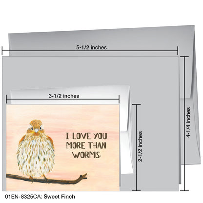 Sweet Finch, Greeting Card (8325CA)