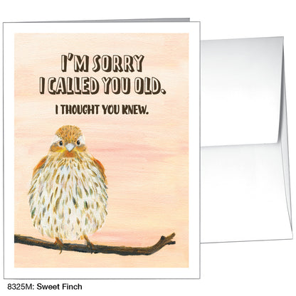 Sweet Finch, Greeting Card (8325M)