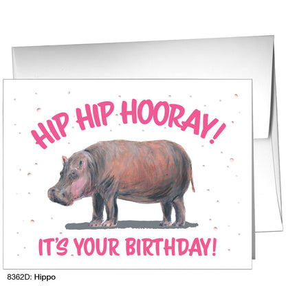 Hippo, Greeting Card (8362D)