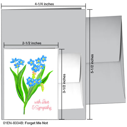 Forget Me Not, Greeting Card (8334B)