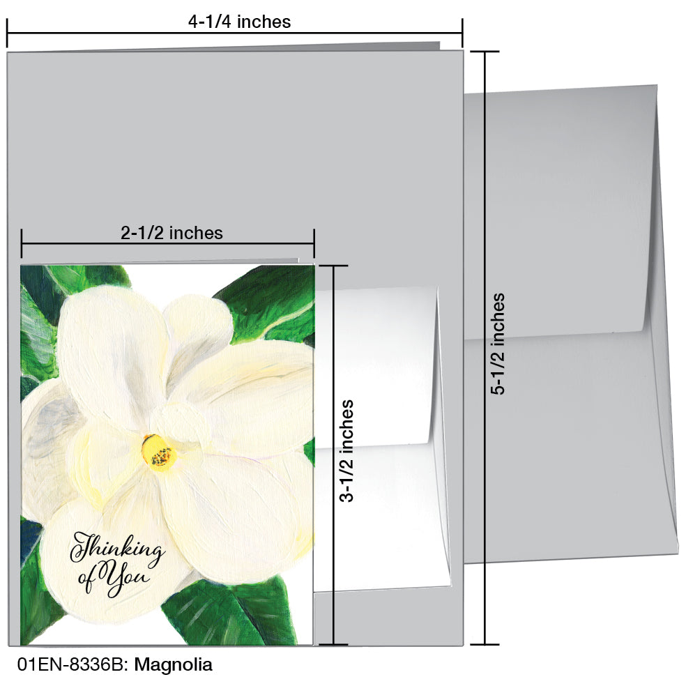 Magnolia, Greeting Card (8336B)