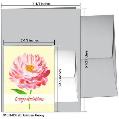 Garden Peony, Greeting Card (8342E)