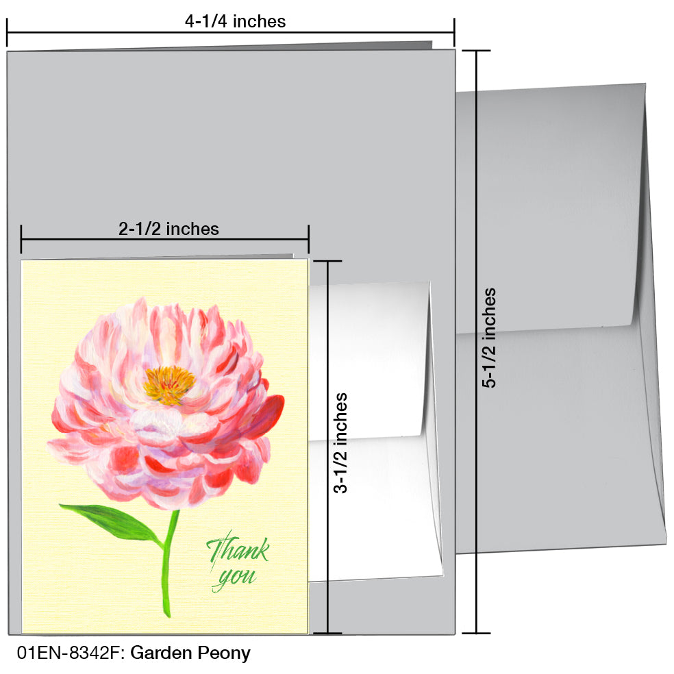 Garden Peony, Greeting Card (8342F)