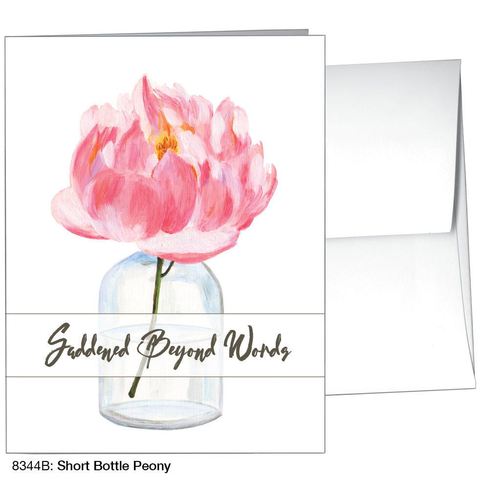 Short Bottle Peony, Greeting Card (8344B)