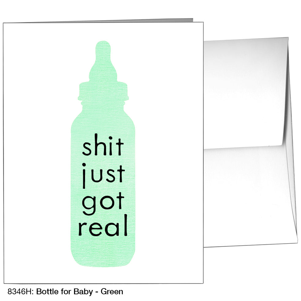 Bottle For Baby, Greeting Card (8346H)