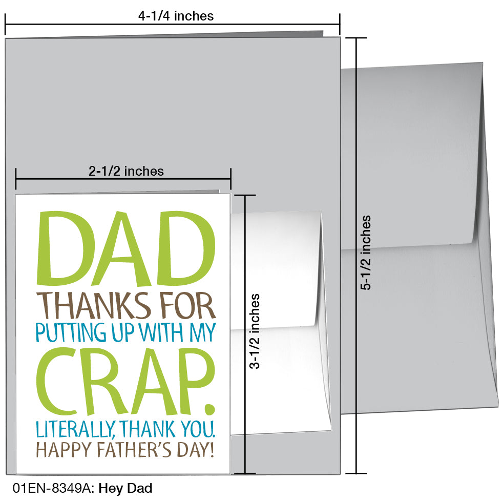 Hey Dad, Greeting Card (8349A)