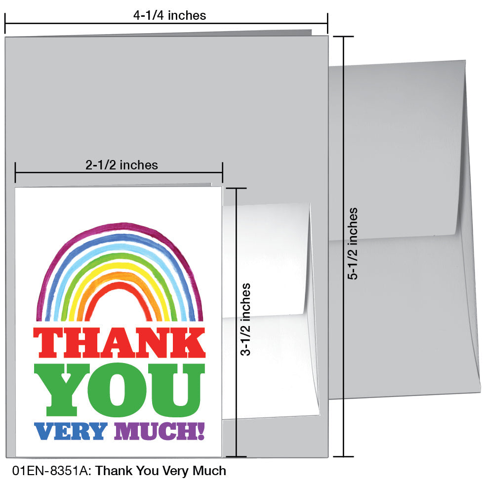 Thank You Very Much, Greeting Card (8351A)