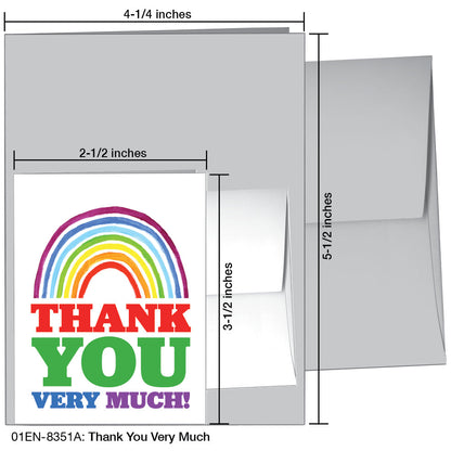 Thank You Very Much, Greeting Card (8351A)