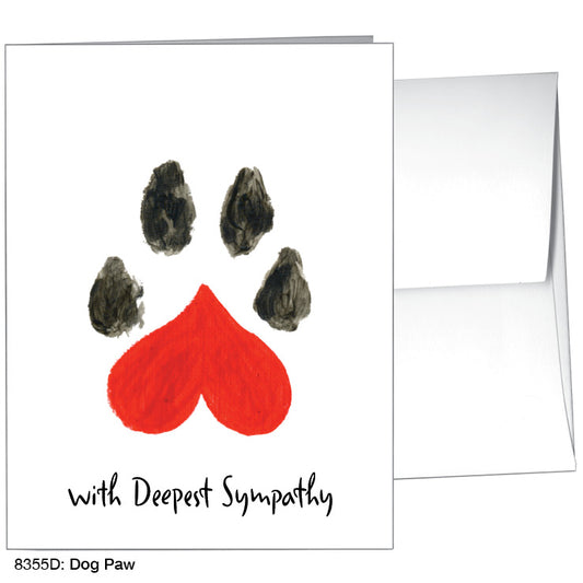 Dog Paw, Greeting Card (8355D)