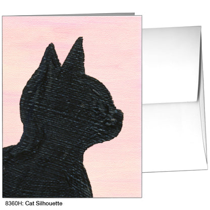 Cat Silhouette, Greeting Card (8360H)