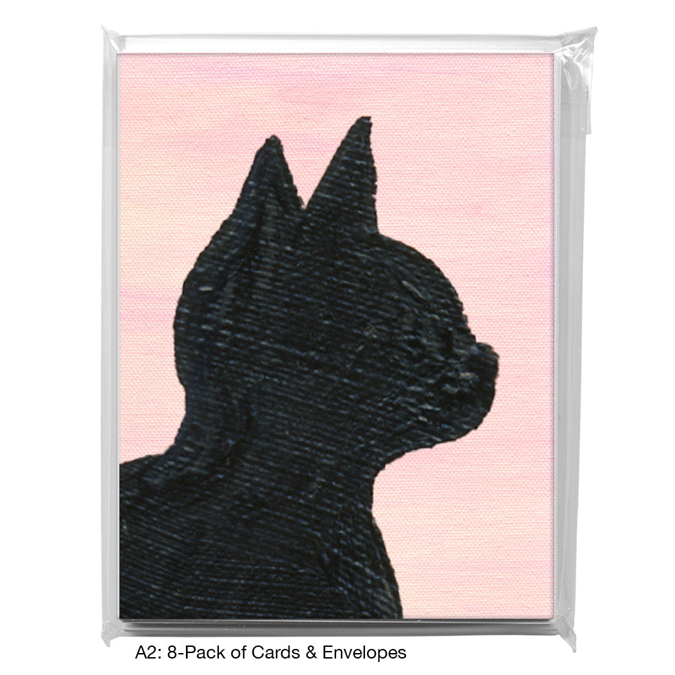 Cat Silhouette, Greeting Card (8360H)