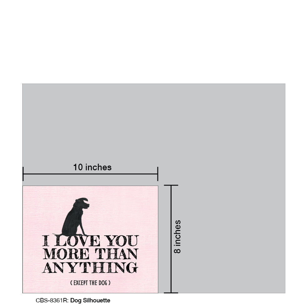 Dog Silhouette, Card Board (8361R)