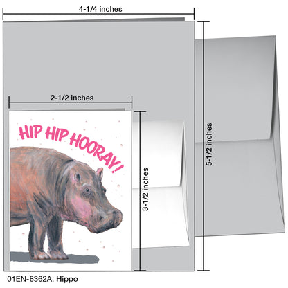 Hippo, Greeting Card (8362A)