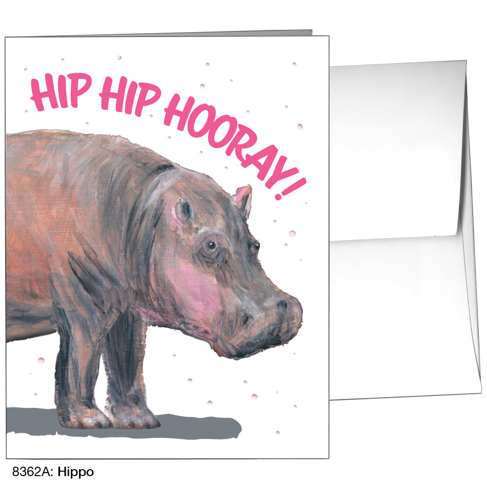 Hippo, Greeting Card (8362A)