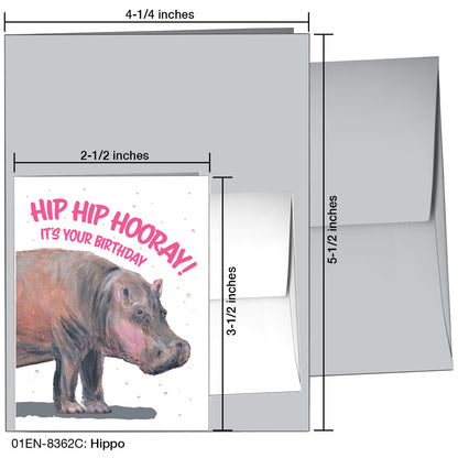 Hippo, Greeting Card (8362C)