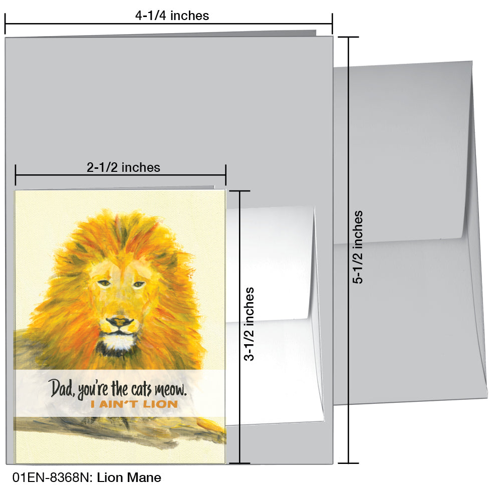 Lion Mane, Greeting Card (8368N)