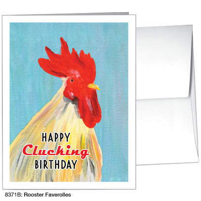 Rooster Faverolles, Greeting Card (8371B)