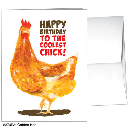 Golden Hen, Greeting Card (8374EA)