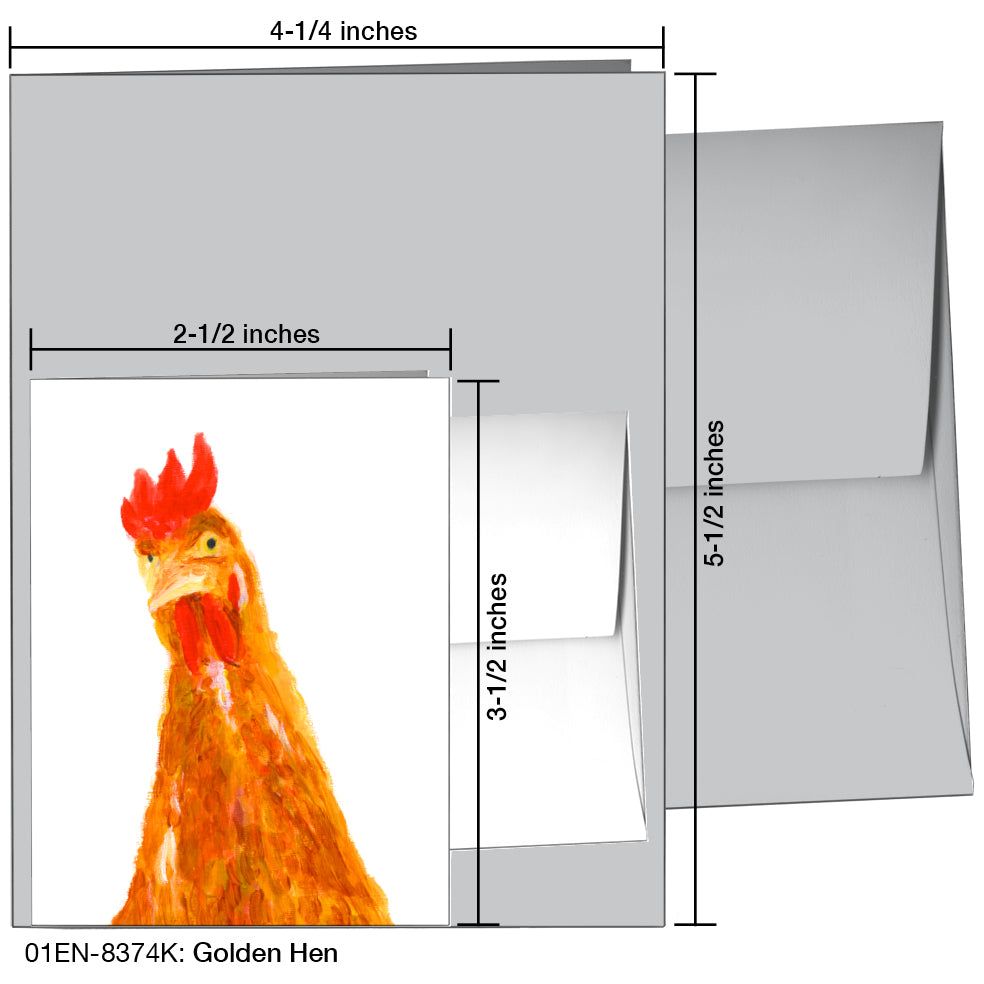 Golden Hen, Greeting Card (8374K)