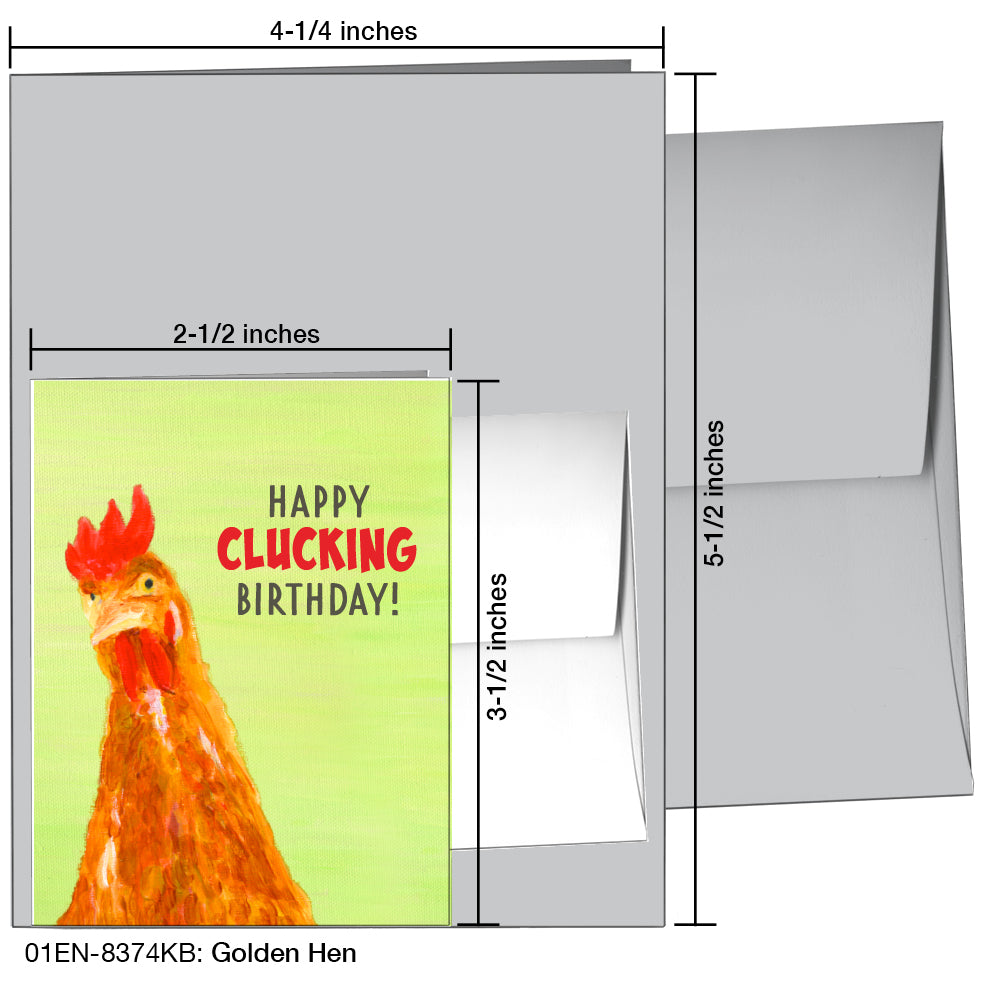 Golden Hen, Greeting Card (8374KB)