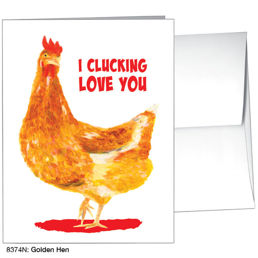 Golden Hen, Greeting Card (8374N)