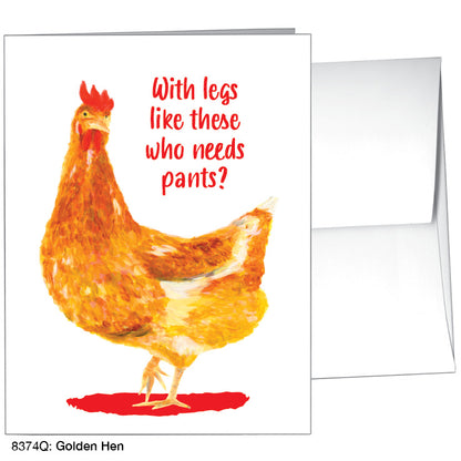 Golden Hen, Greeting Card (8374Q)