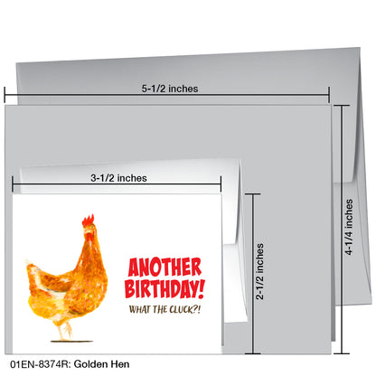 Golden Hen, Greeting Card (8374R)