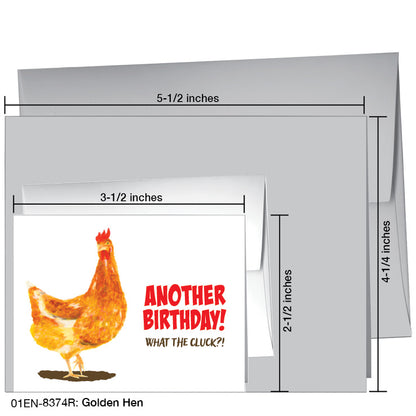 Golden Hen, Greeting Card (8374R)