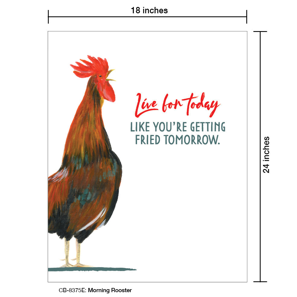 Morning Rooster, Card Board (8375E)