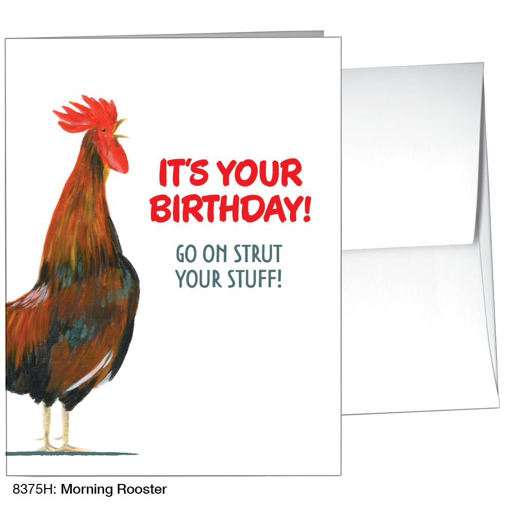 Morning Rooster, Greeting Card (8375H)