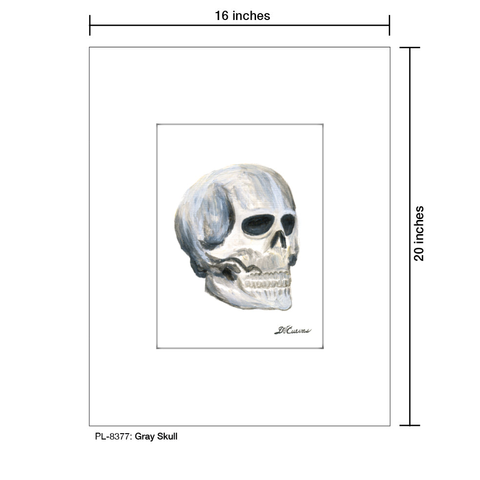 Gray Skull, Print (#8377)