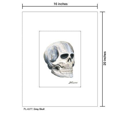 Gray Skull, Print (#8377)