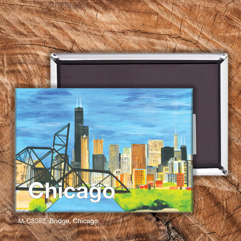 Bridge, Chicago, Magnet (8382)