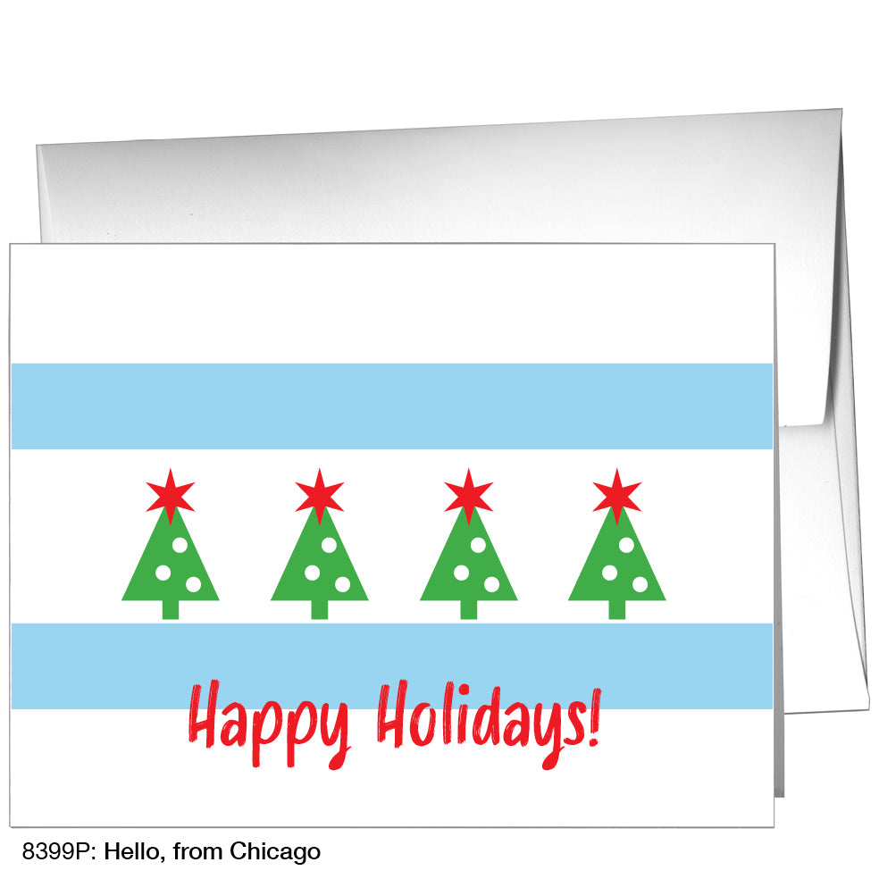 Hello, From Chicago, Greeting Card (8399P)