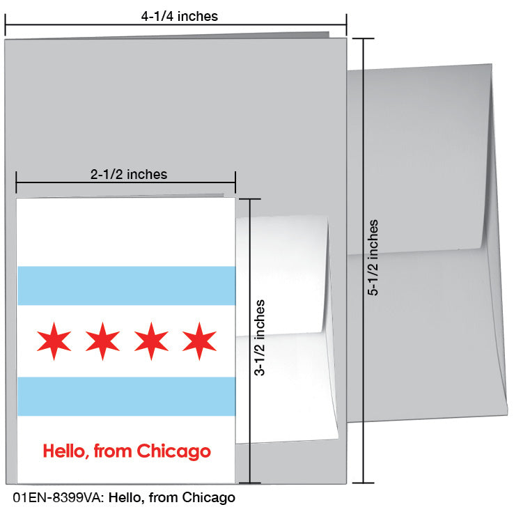 Hello, From Chicago, Greeting Card (8399VA)