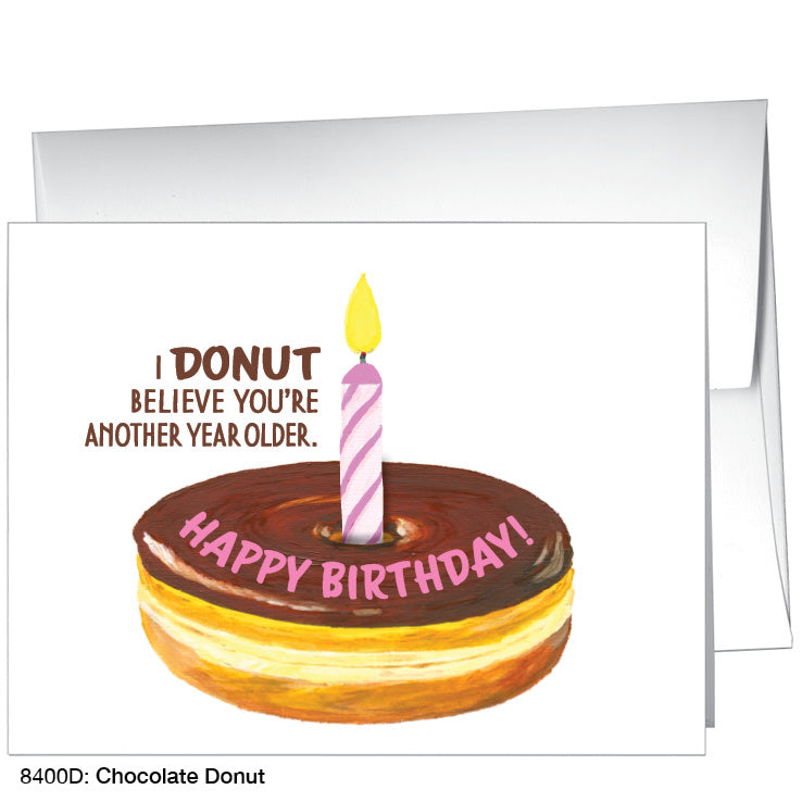 Chocolate Donut, Greeting Card (8400D)